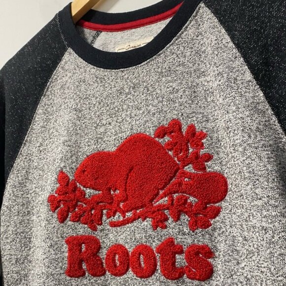 Roots Sweatshirt Red Logo, Gray Size S — Red Logo, Cotton Blend - Picture 6 of 10